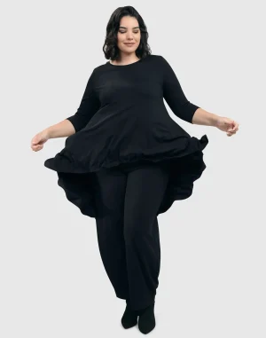 Women Alembika Essential Swing Tunic Top, Black