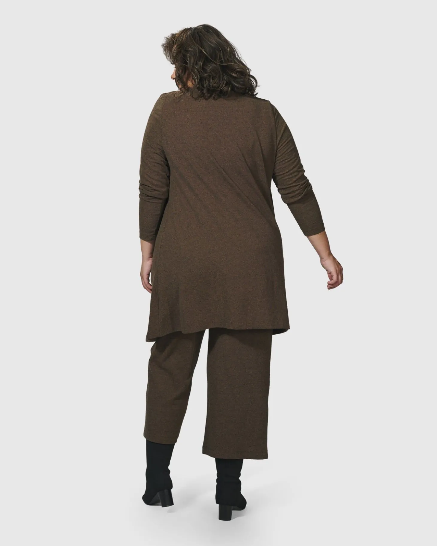 Women Alembika Essential Swing Tunic Top, Brown