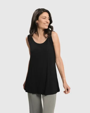Women Alembika Essential Tank Top, Black