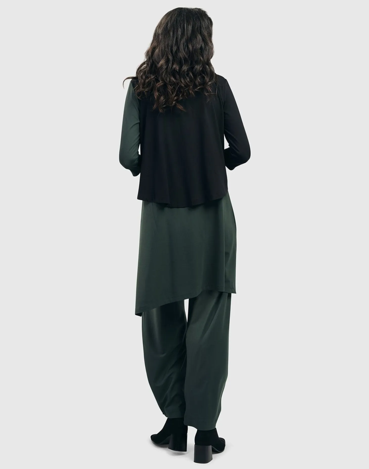 Women Alembika Essential 2-Tone Crop Cardigan, Green