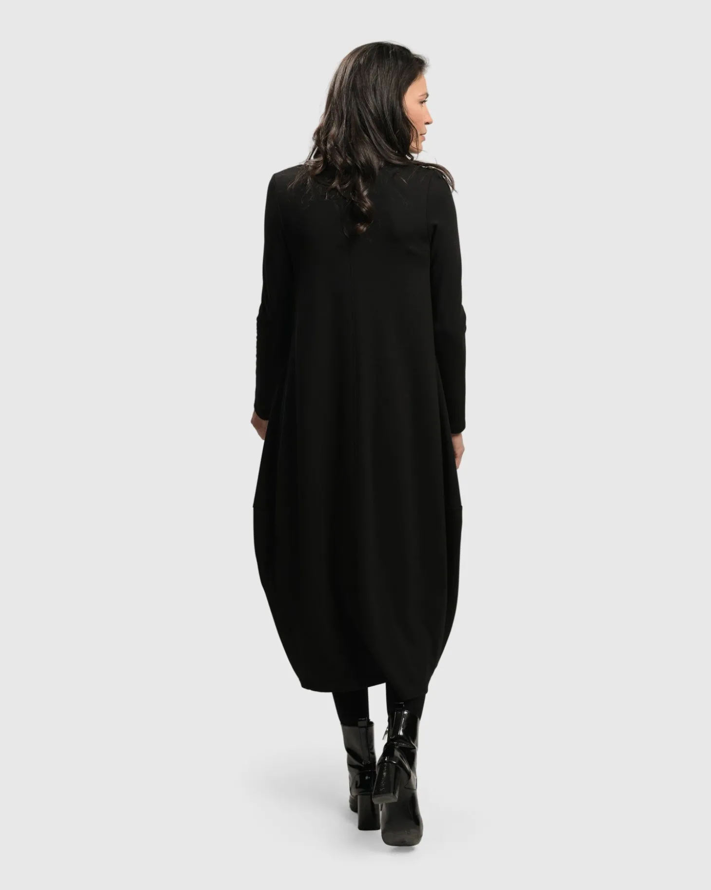 Women Alembika Essential Toned Up Midi Dress, Black