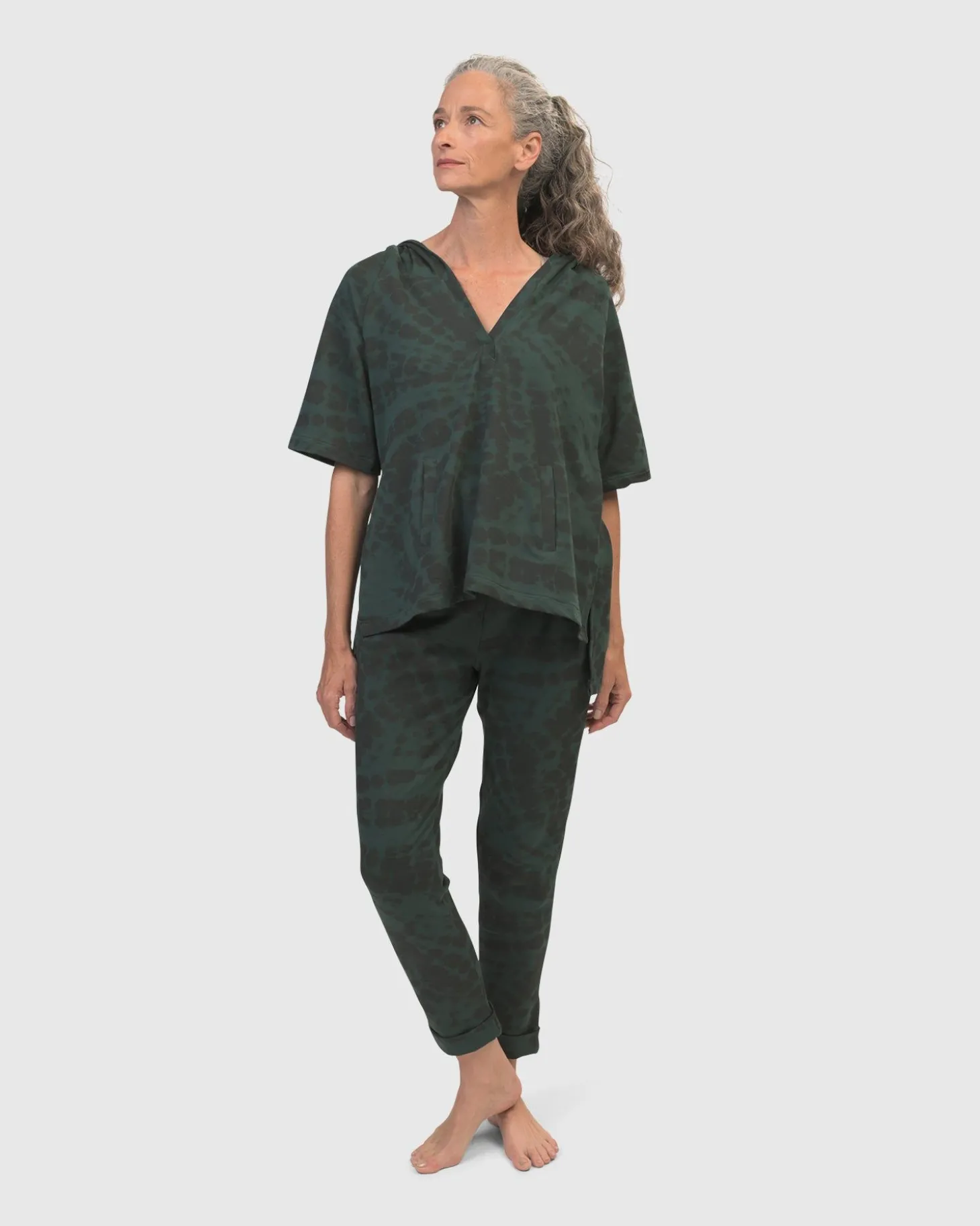 Women Alembika Exhale Jogger Pants, Forest Tie-Dye