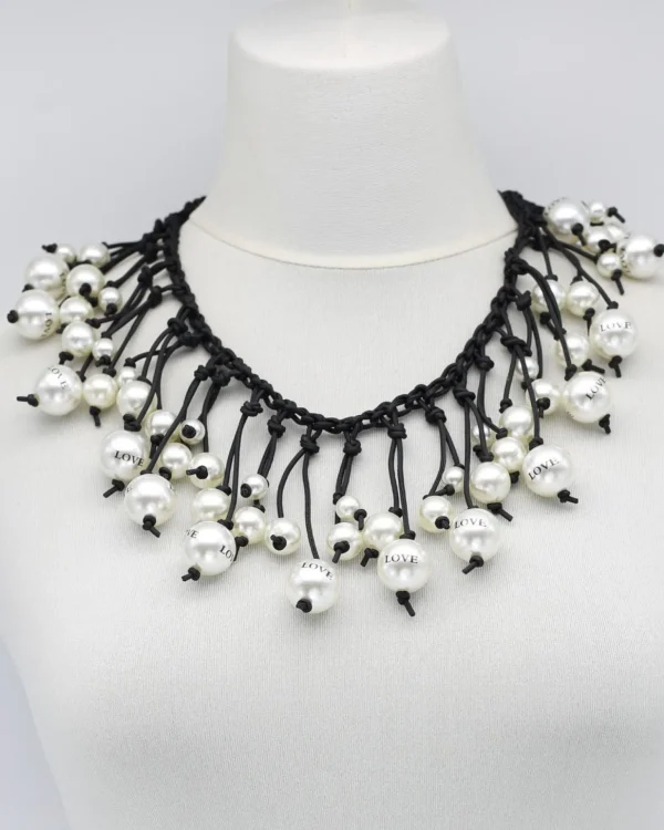 Women Alembika Faux Pearl Necklace, Love