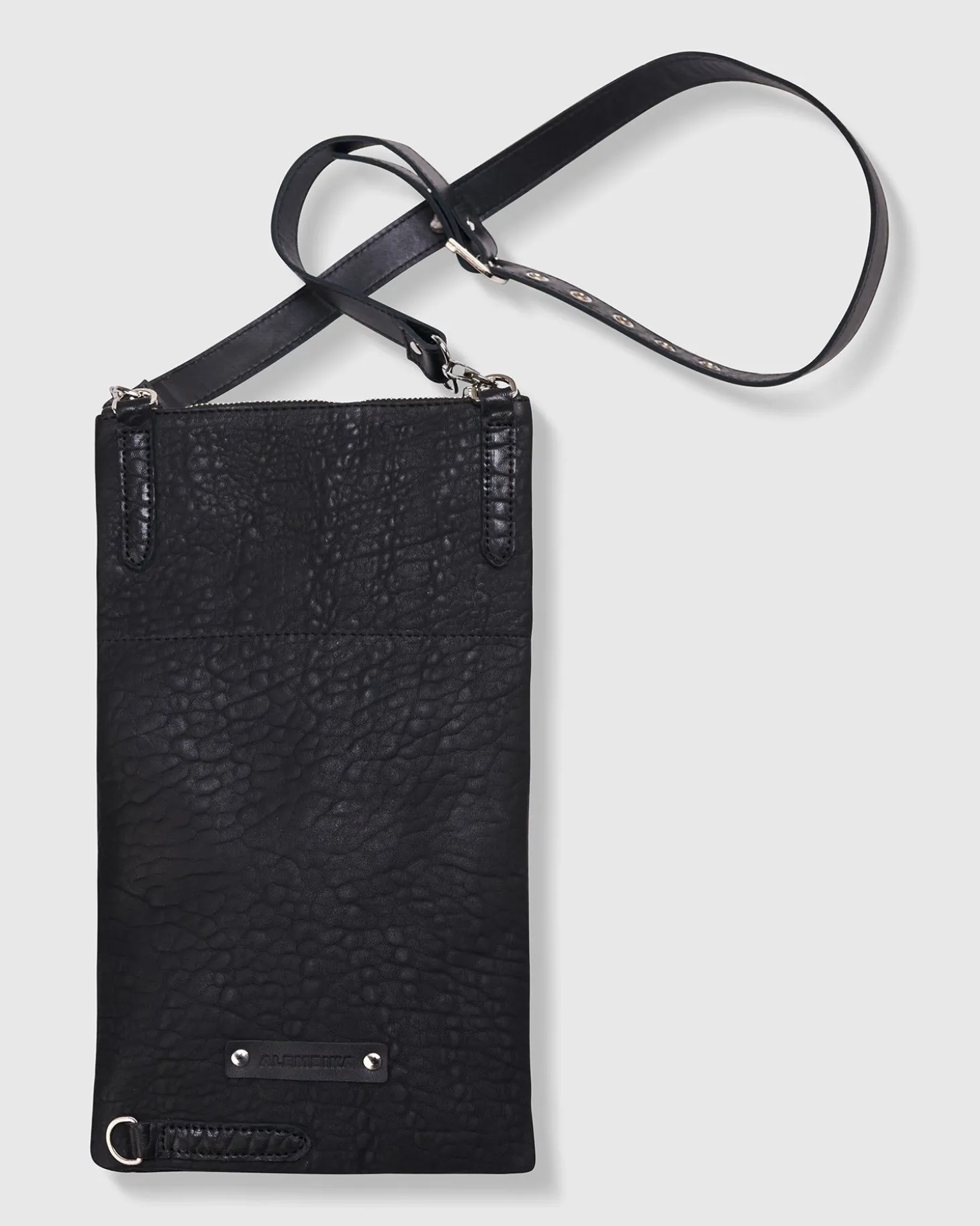 Women Alembika Flat Stash Pouch Bag, Black