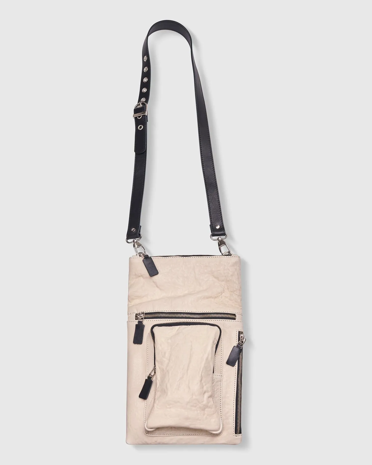 Women Alembika Flat Stash Pouch Bag, Ivory