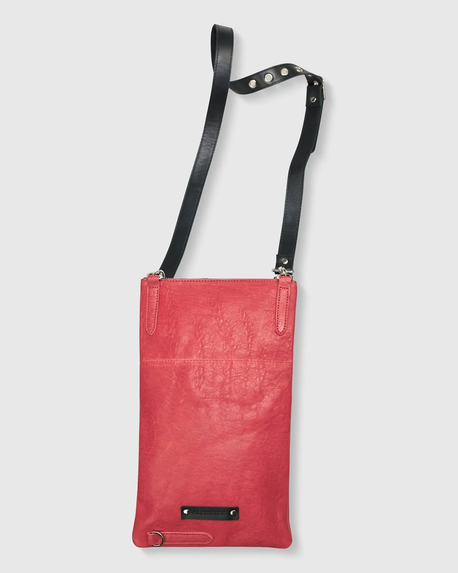 Women Alembika Flat Stash Pouch Bag, Vermillion
