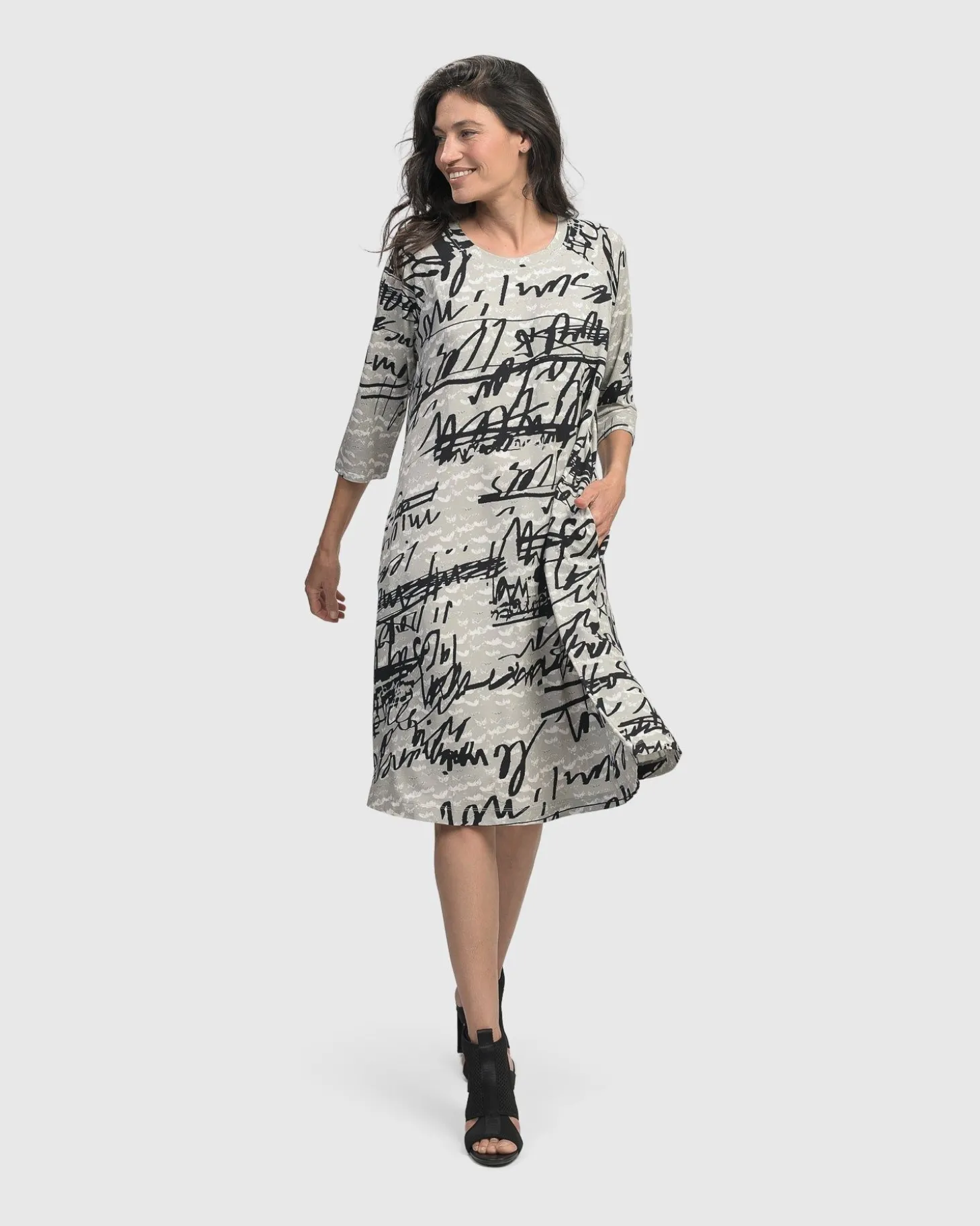 Women Alembika Flirty A Line Dress, Script