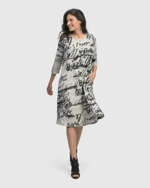 Women Alembika Flirty A Line Dress, Script