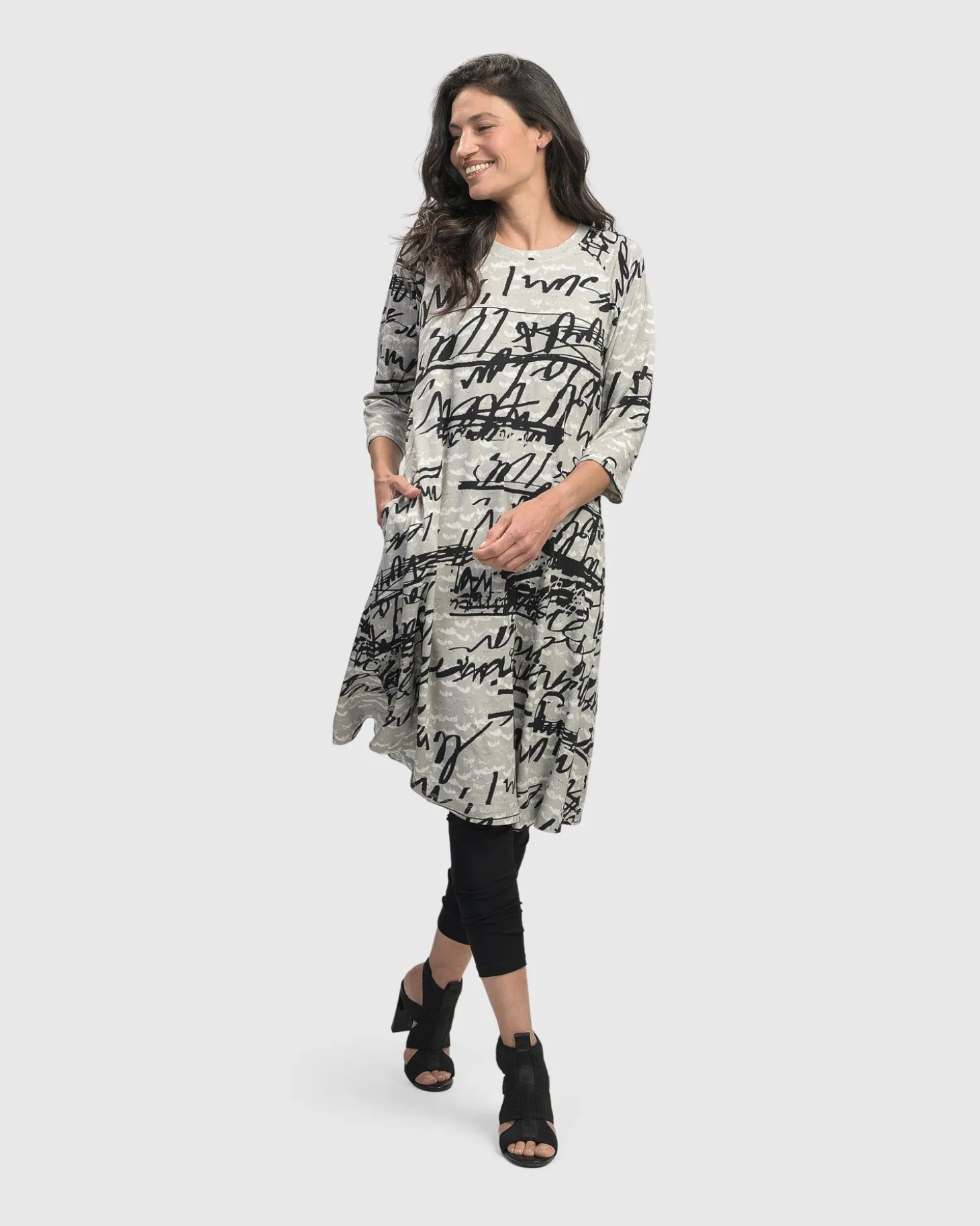 Women Alembika Flirty A Line Dress, Script