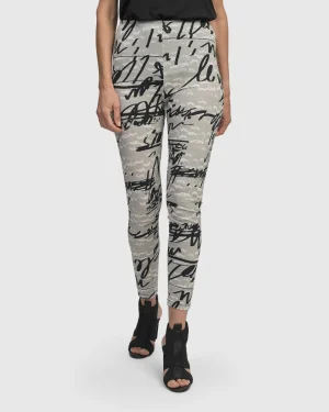 Women Alembika Flirty Leggings, Script