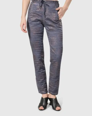 Women Alembika Floral Iconic Stretch Jeans, Rust/Blue