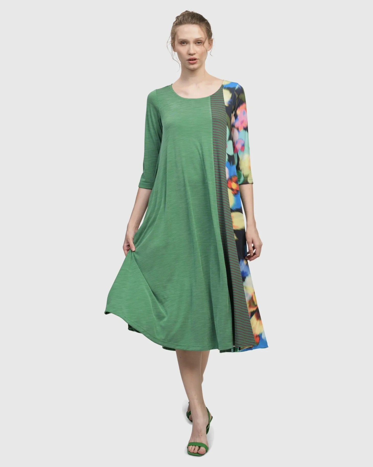 Women Alembika Forget-Me-Not A-Line Maxi Dress, Garden