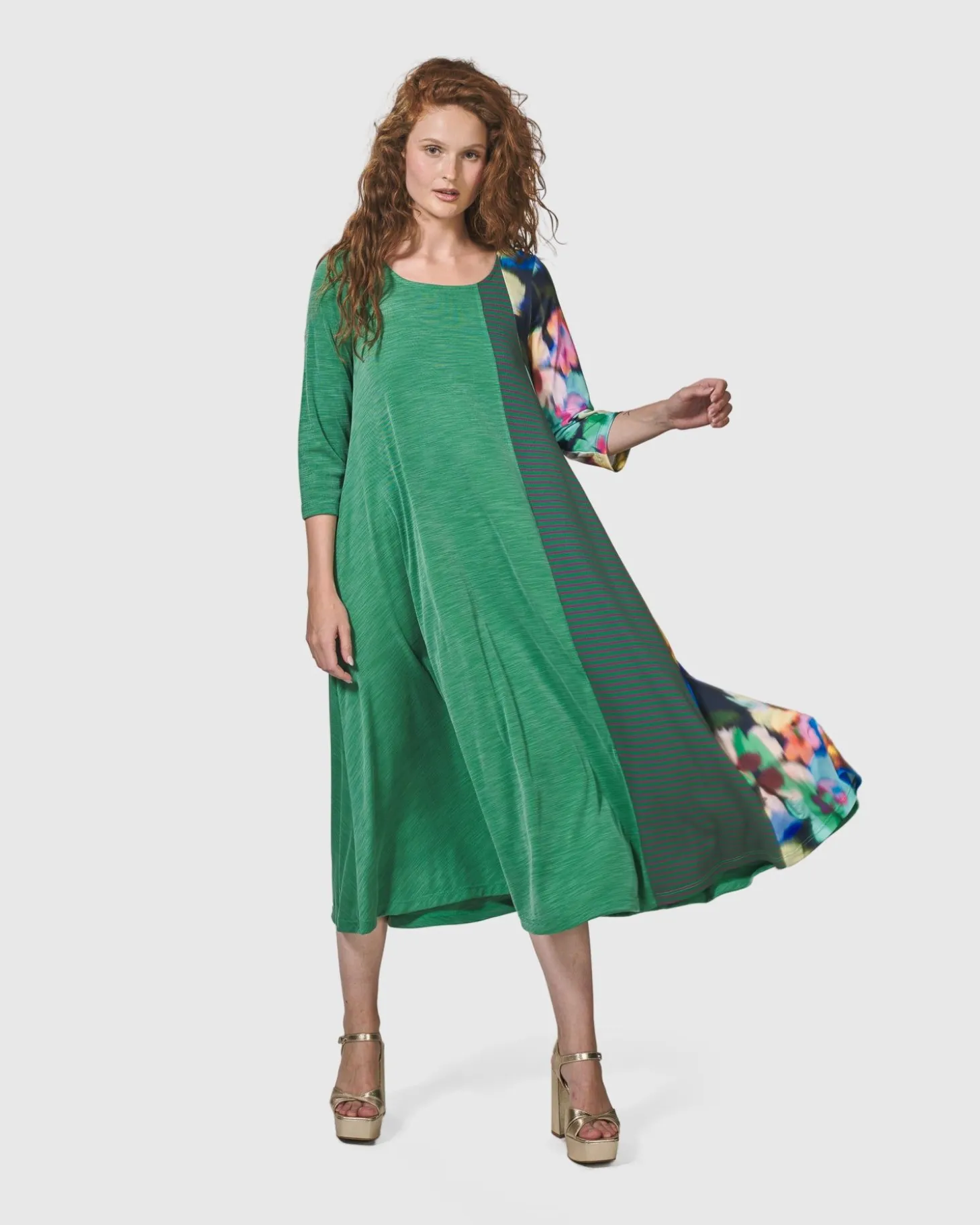 Women Alembika Forget-Me-Not A-Line Maxi Dress, Garden