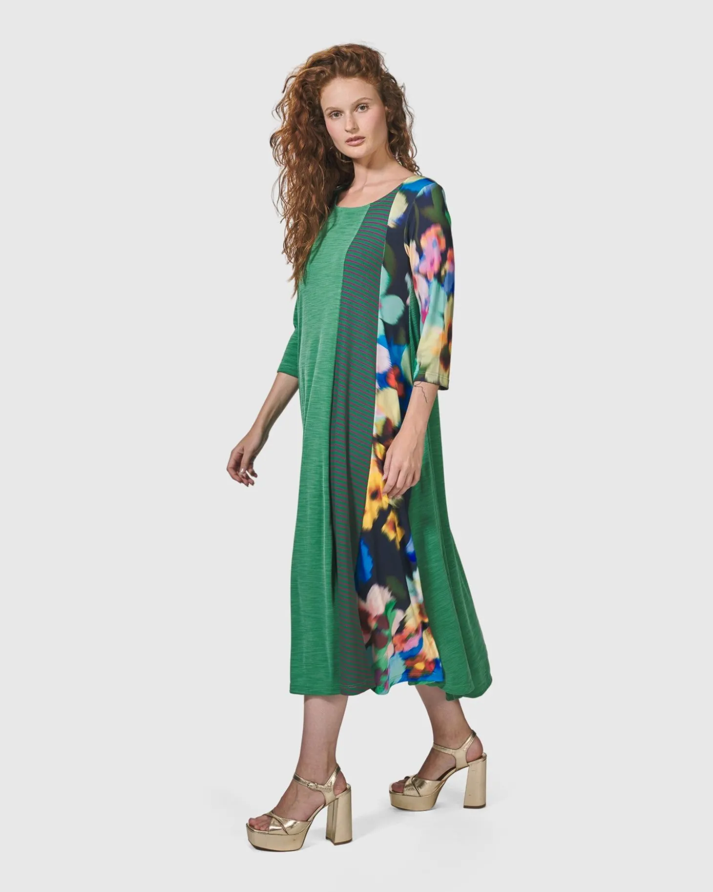 Women Alembika Forget-Me-Not A-Line Maxi Dress, Garden