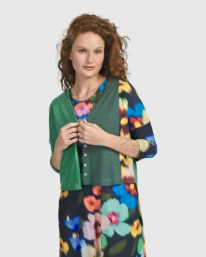 Women Alembika Forget-Me-Not Cropped Cardigan, Garden
