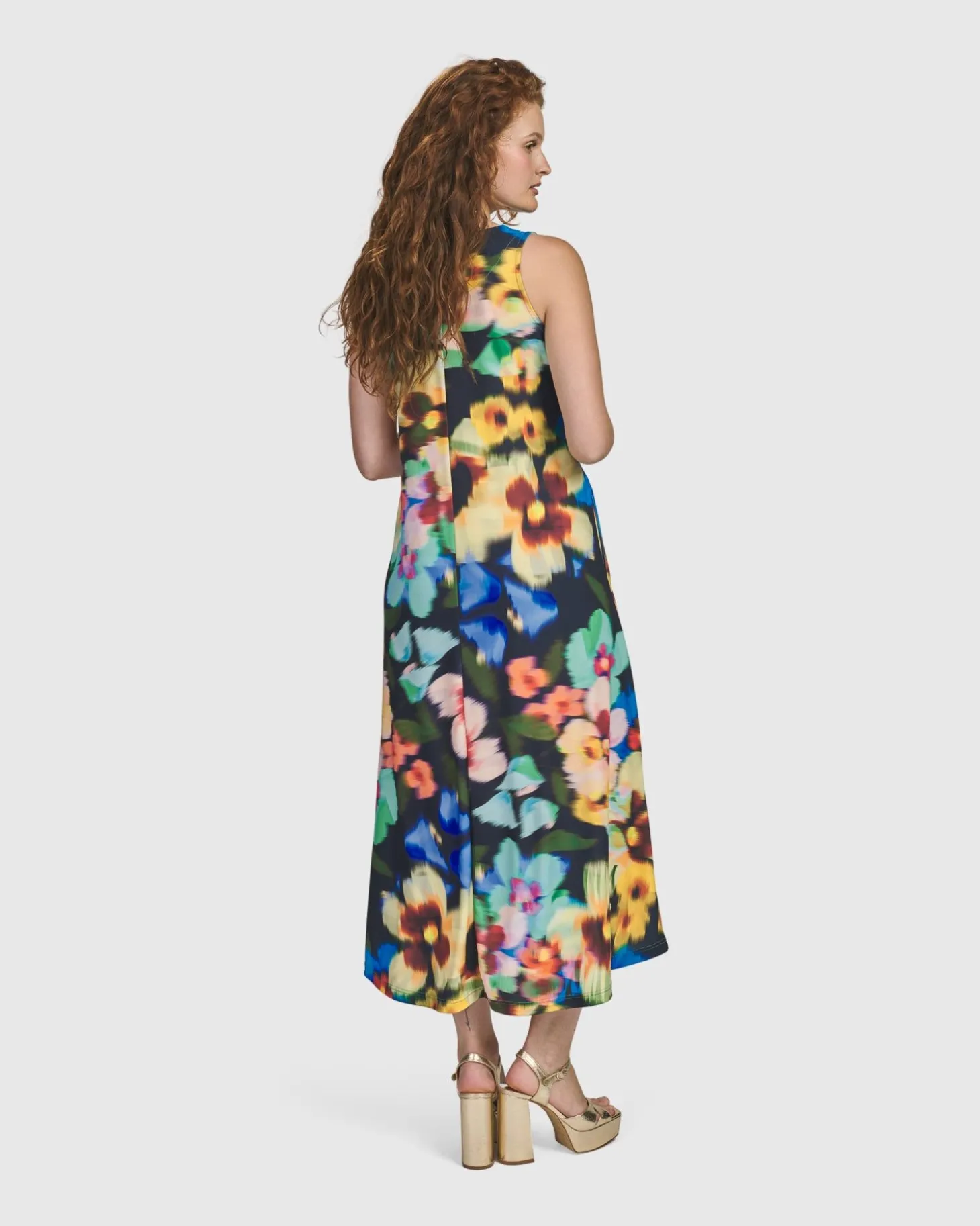 Women Alembika Forget-Me-Not Sleeveless Maxi Dress, Garden