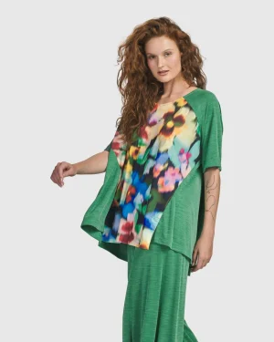 Women Alembika Forget-Me-Not Trapeze Top, Garden