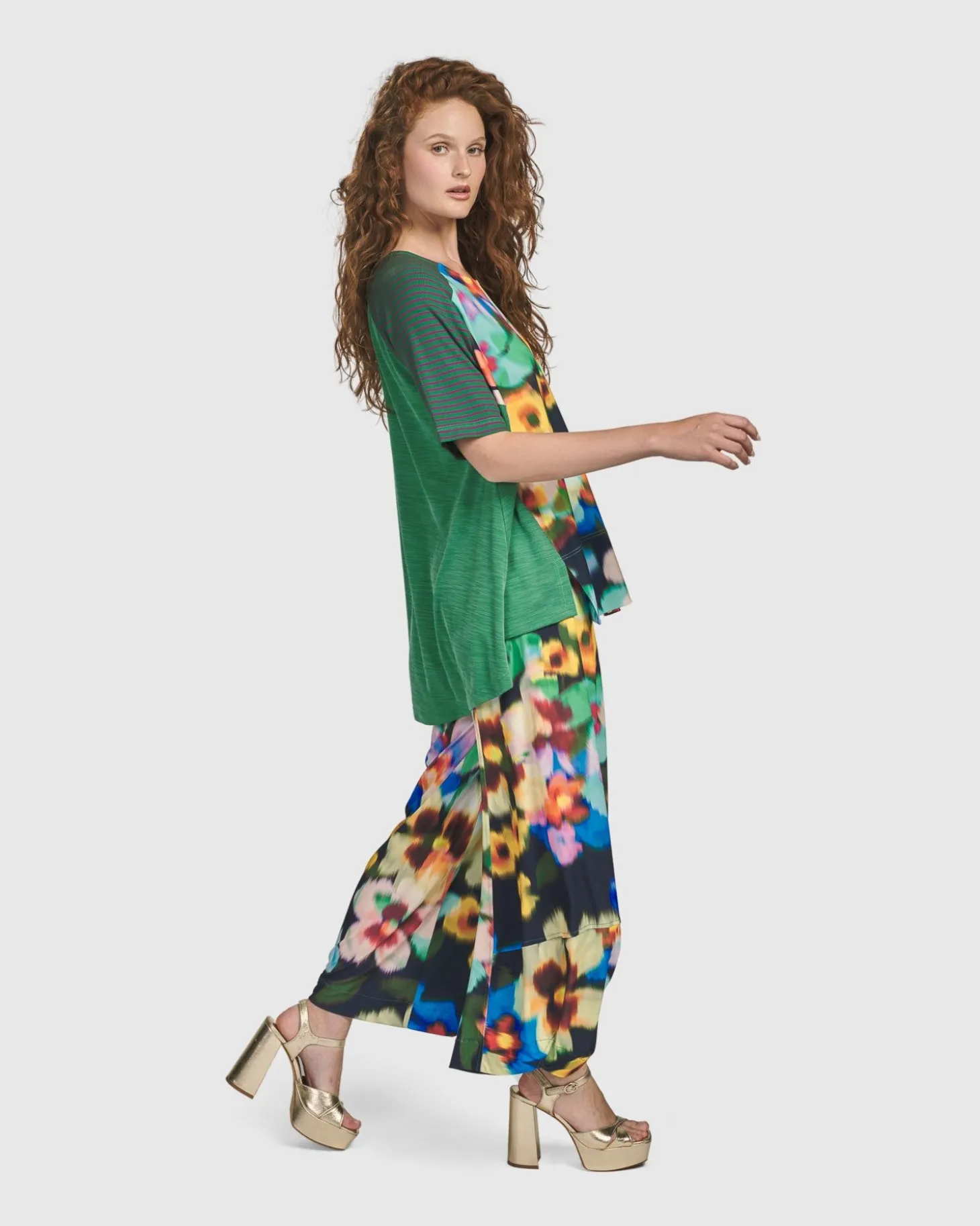Women Alembika Forget-Me-Not Trapeze Top, Garden