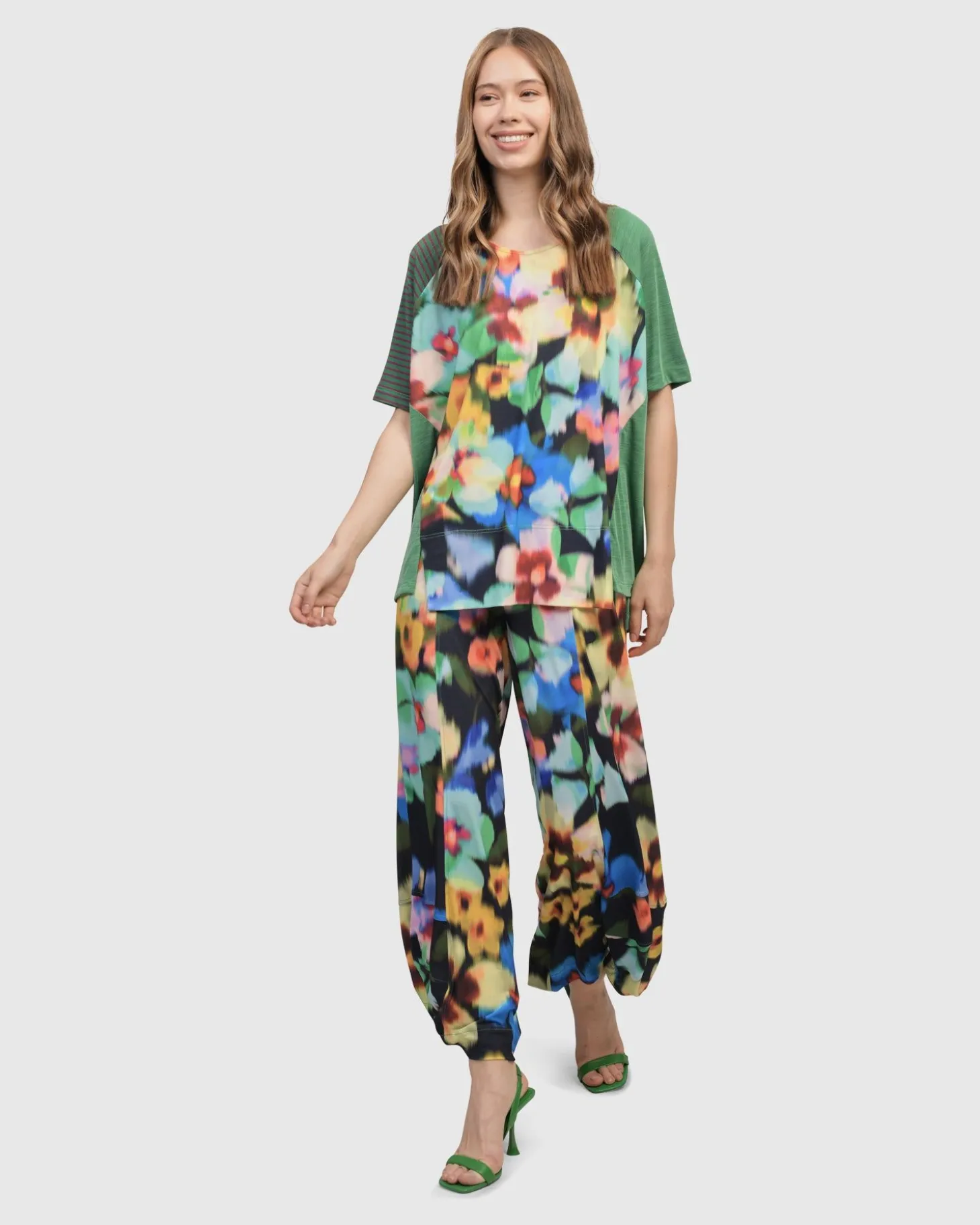 Women Alembika Forget-Me-Not Trapeze Top, Garden