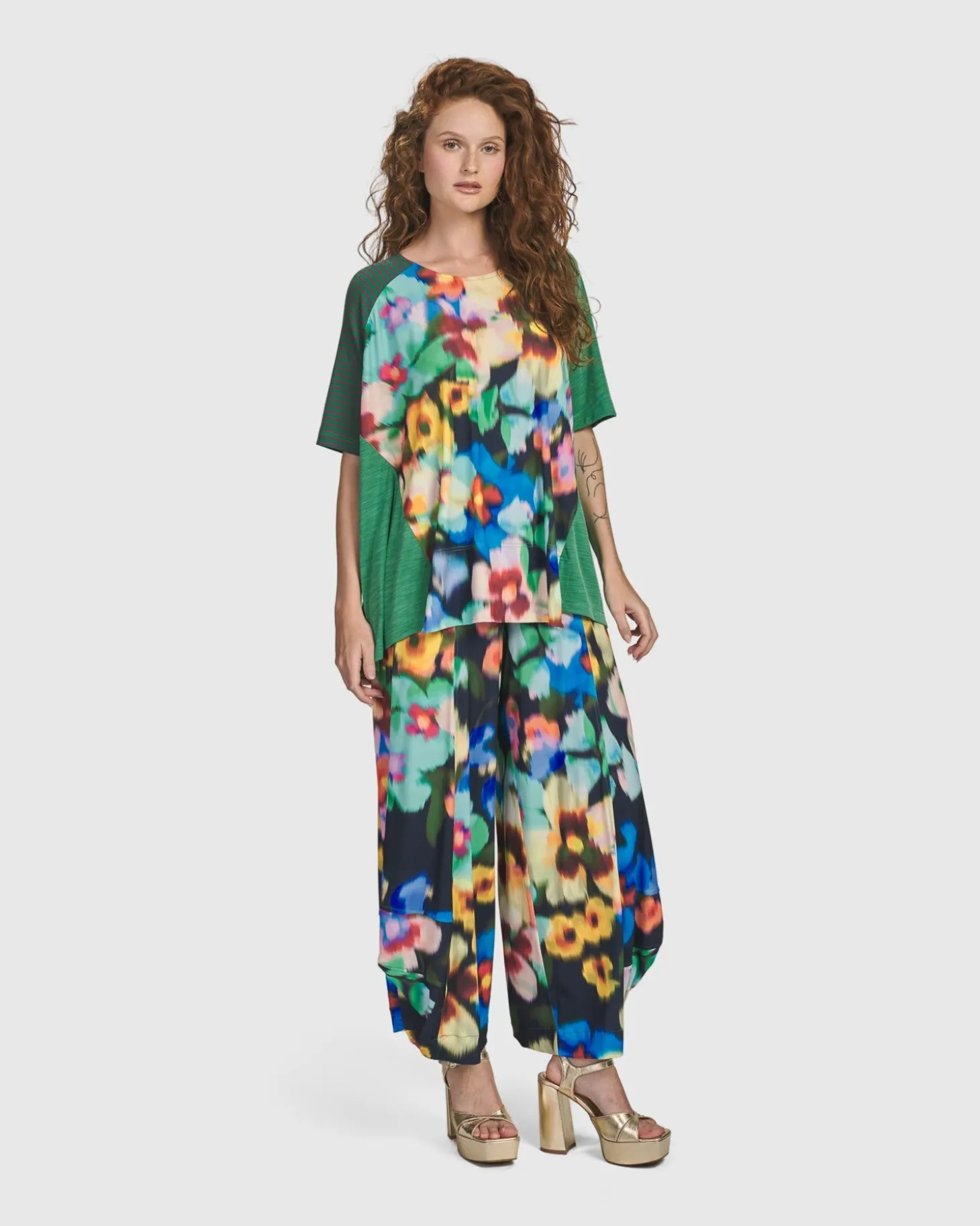 Women Alembika Forget-Me-Not Trapeze Top, Garden
