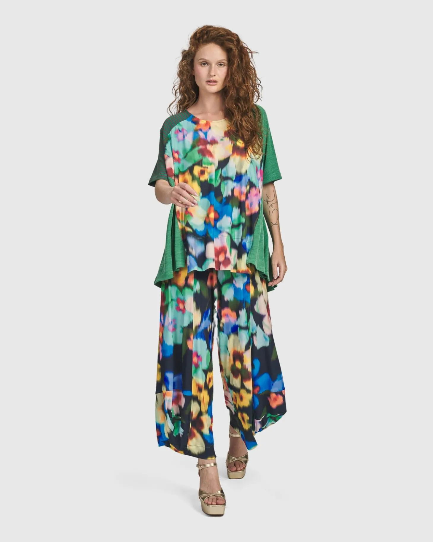 Women Alembika Forget-Me-Not Trapeze Top, Garden
