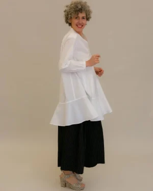 Women Alembika Freedom Flounce Tunic Shirt, White