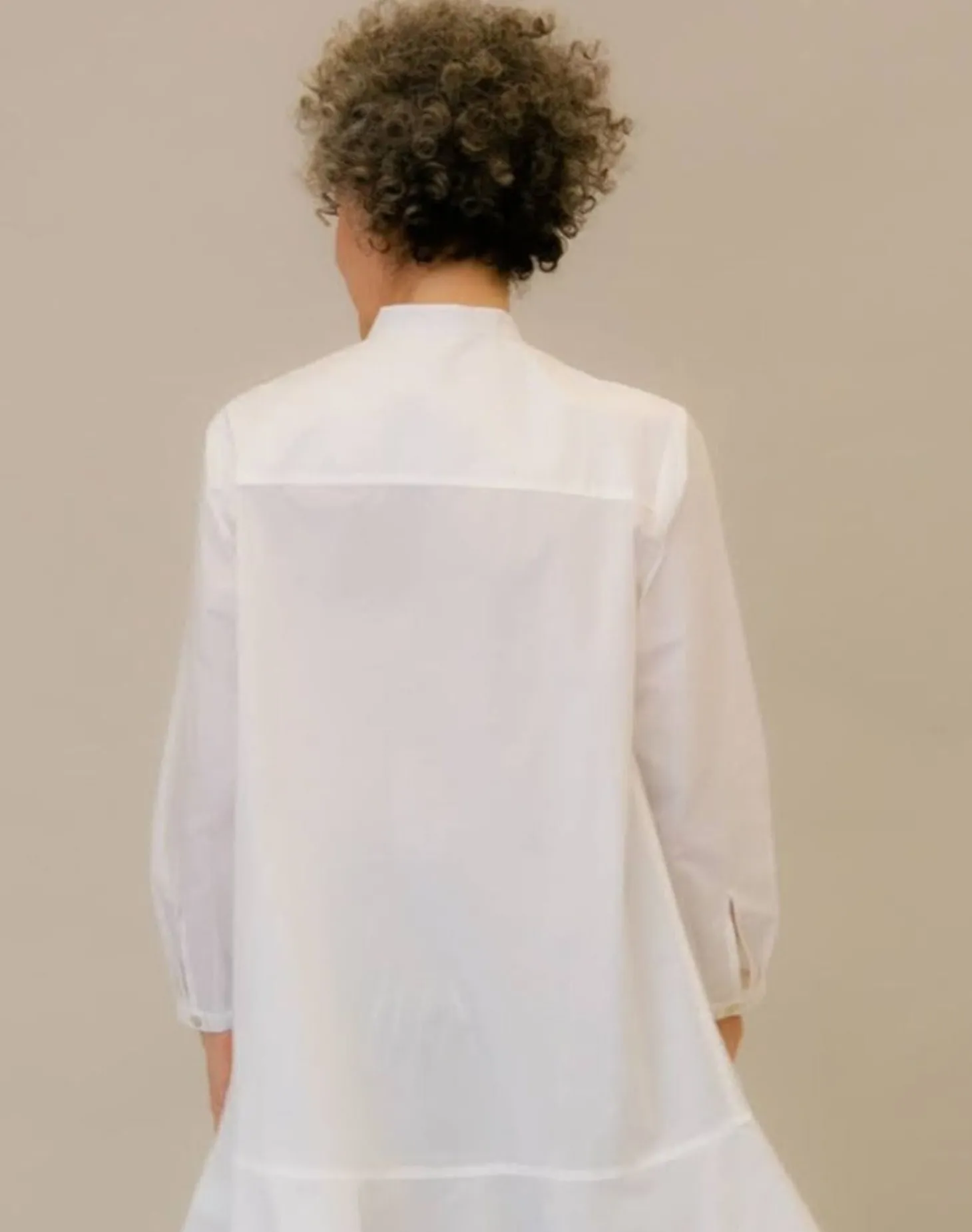 Women Alembika Freedom Flounce Tunic Shirt, White