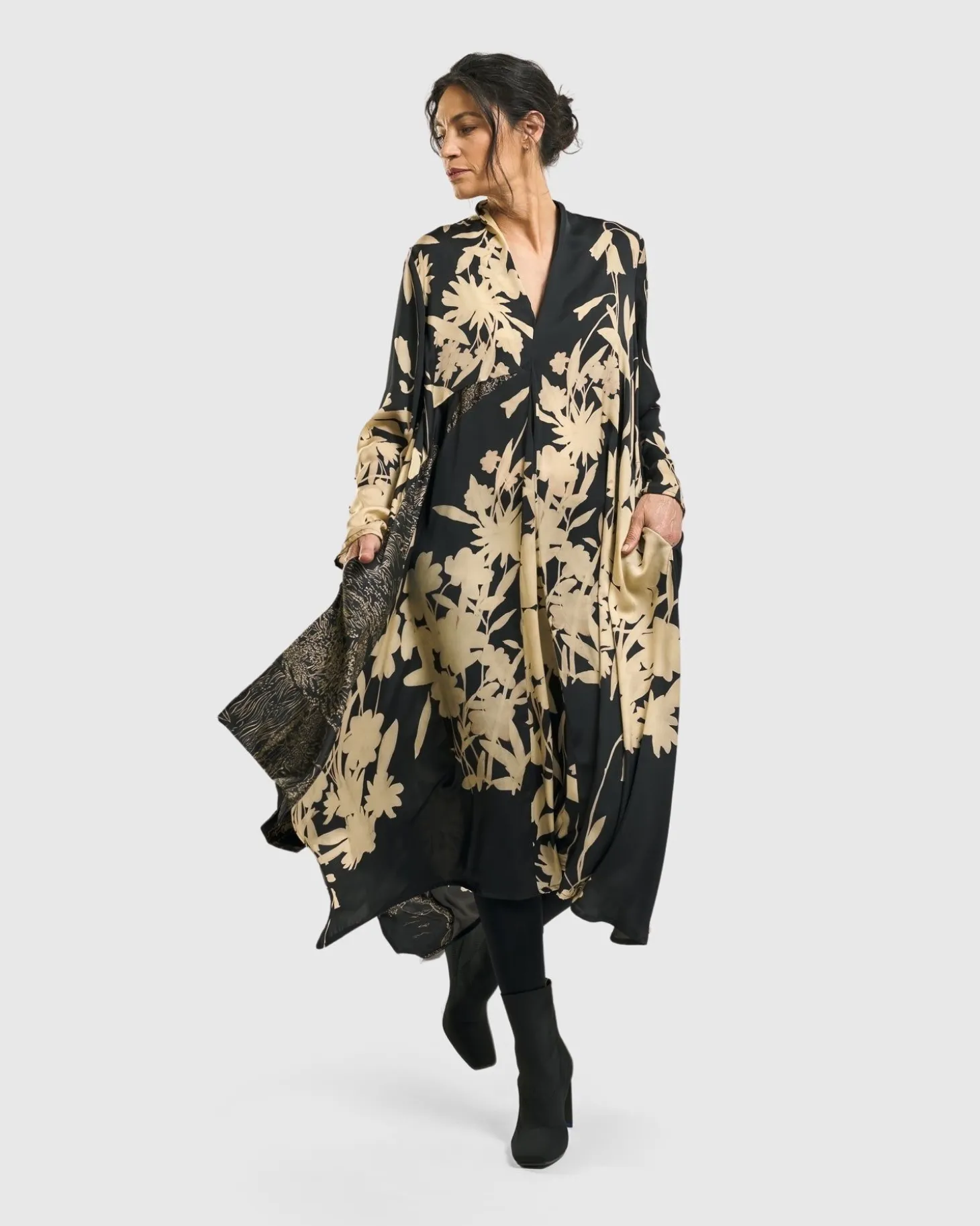 Women Alembika Gaia A-Line Trapeze Dress, Floral