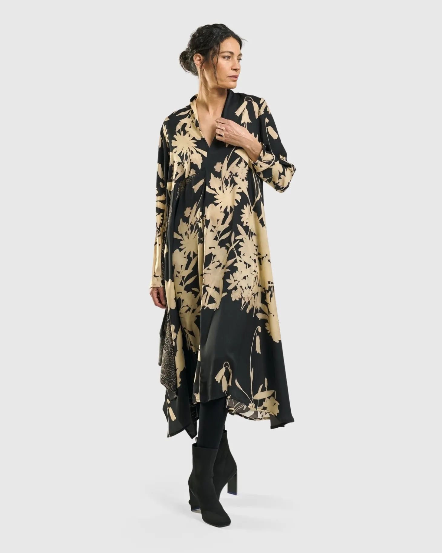 Women Alembika Gaia A-Line Trapeze Dress, Floral