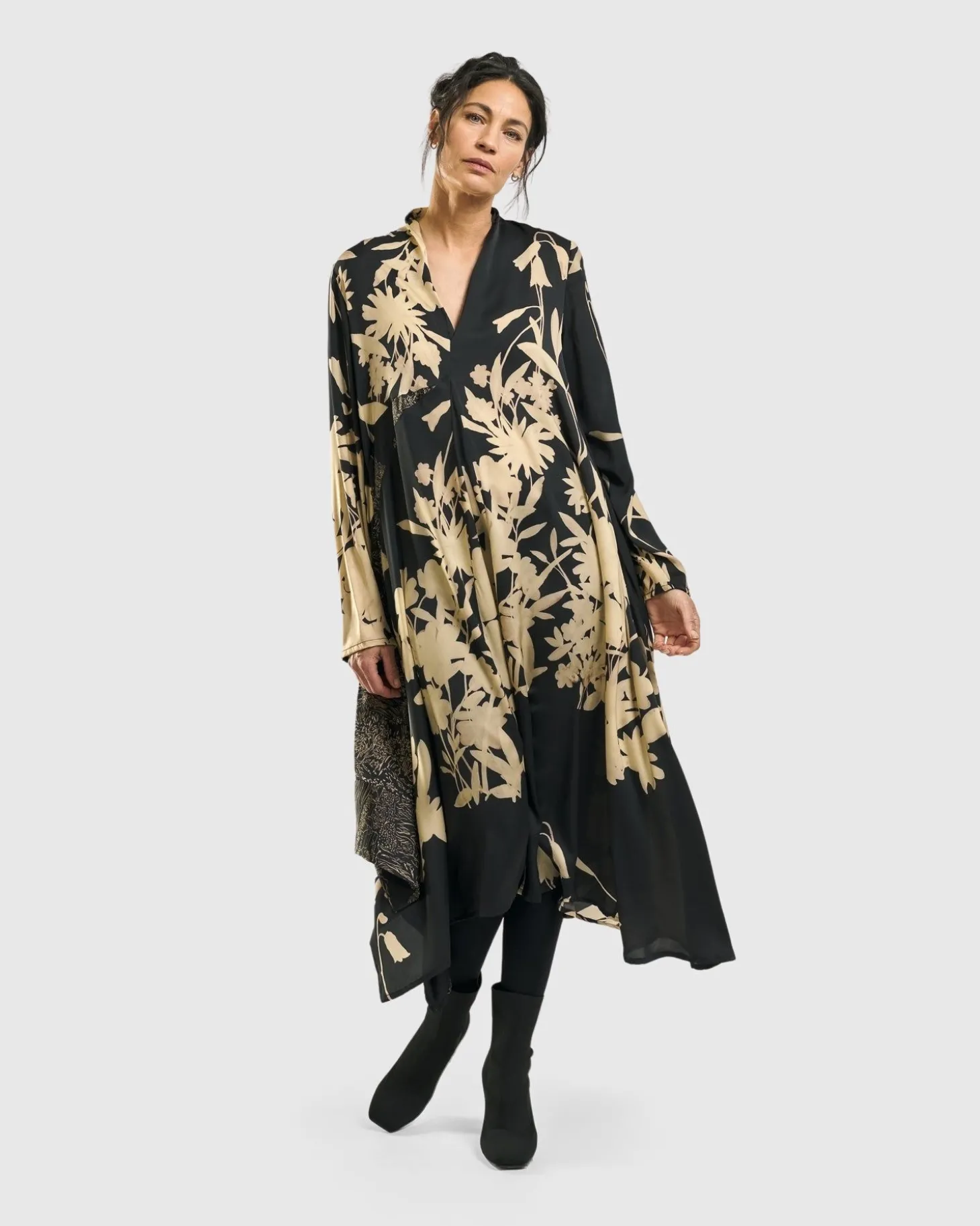 Women Alembika Gaia A-Line Trapeze Dress, Floral