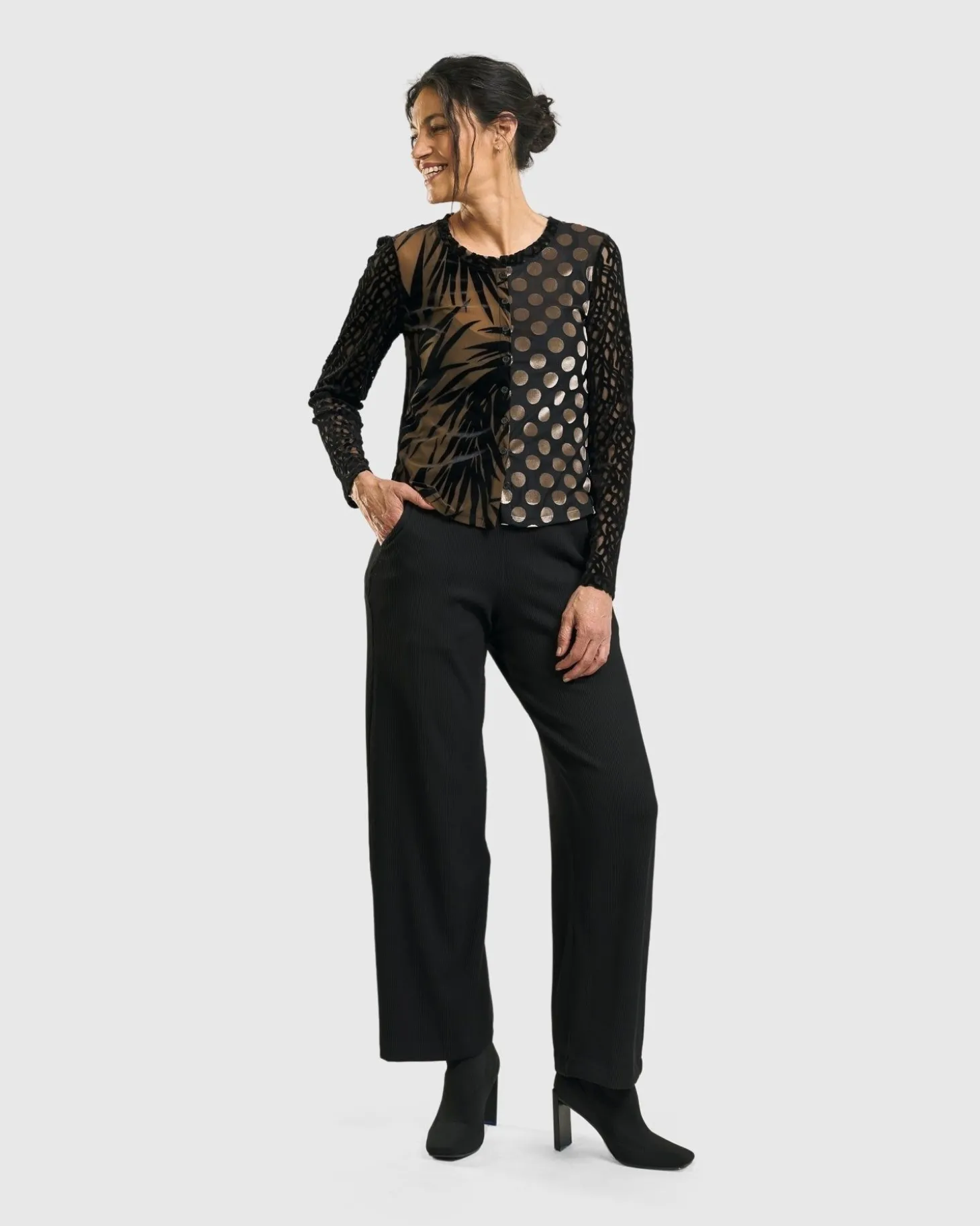 Women Alembika Galleria Trousers, Black