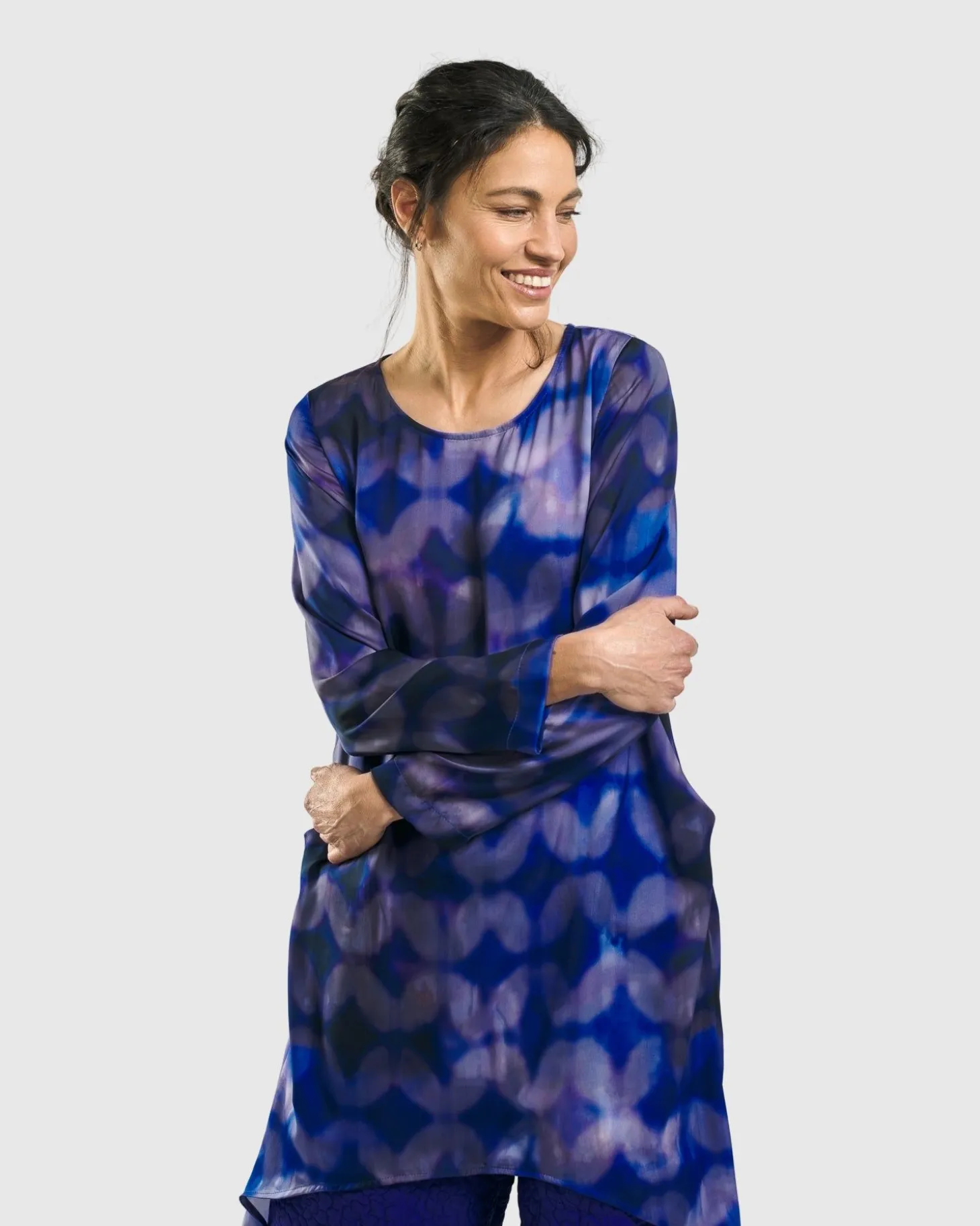 Women Alembika Gemstone Tunic Top, Royal