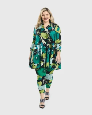 Women Alembika Getaway Tunic Blouse, Floral