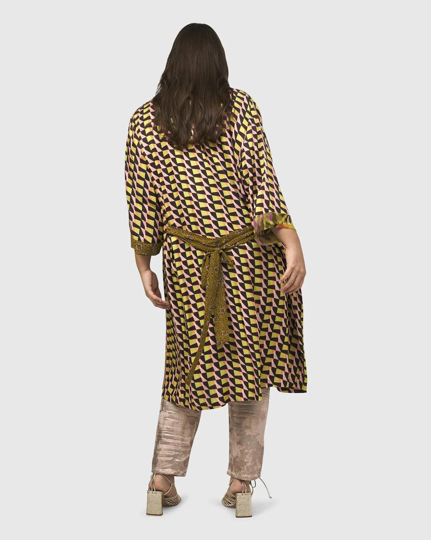 Women Alembika Godard Smoking Jacket, Geometric