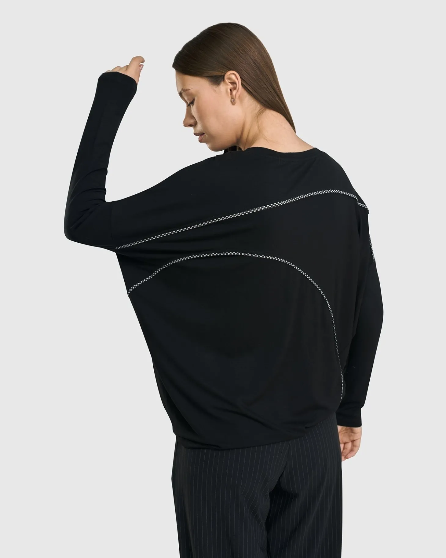 Women Alembika Go-To Drop Sleeve Top, Black