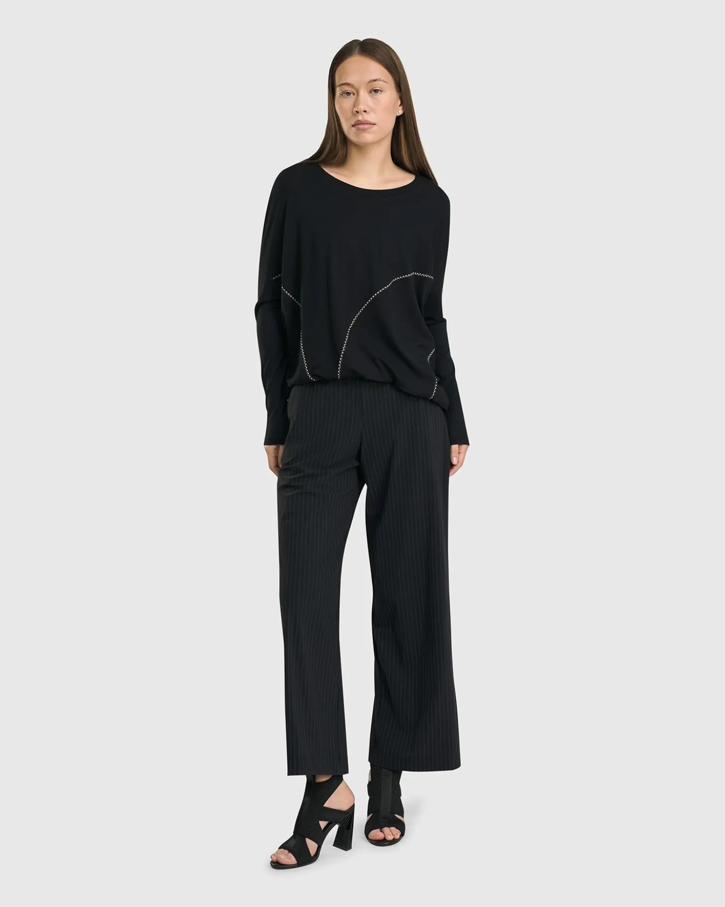Women Alembika Go-To Drop Sleeve Top, Black