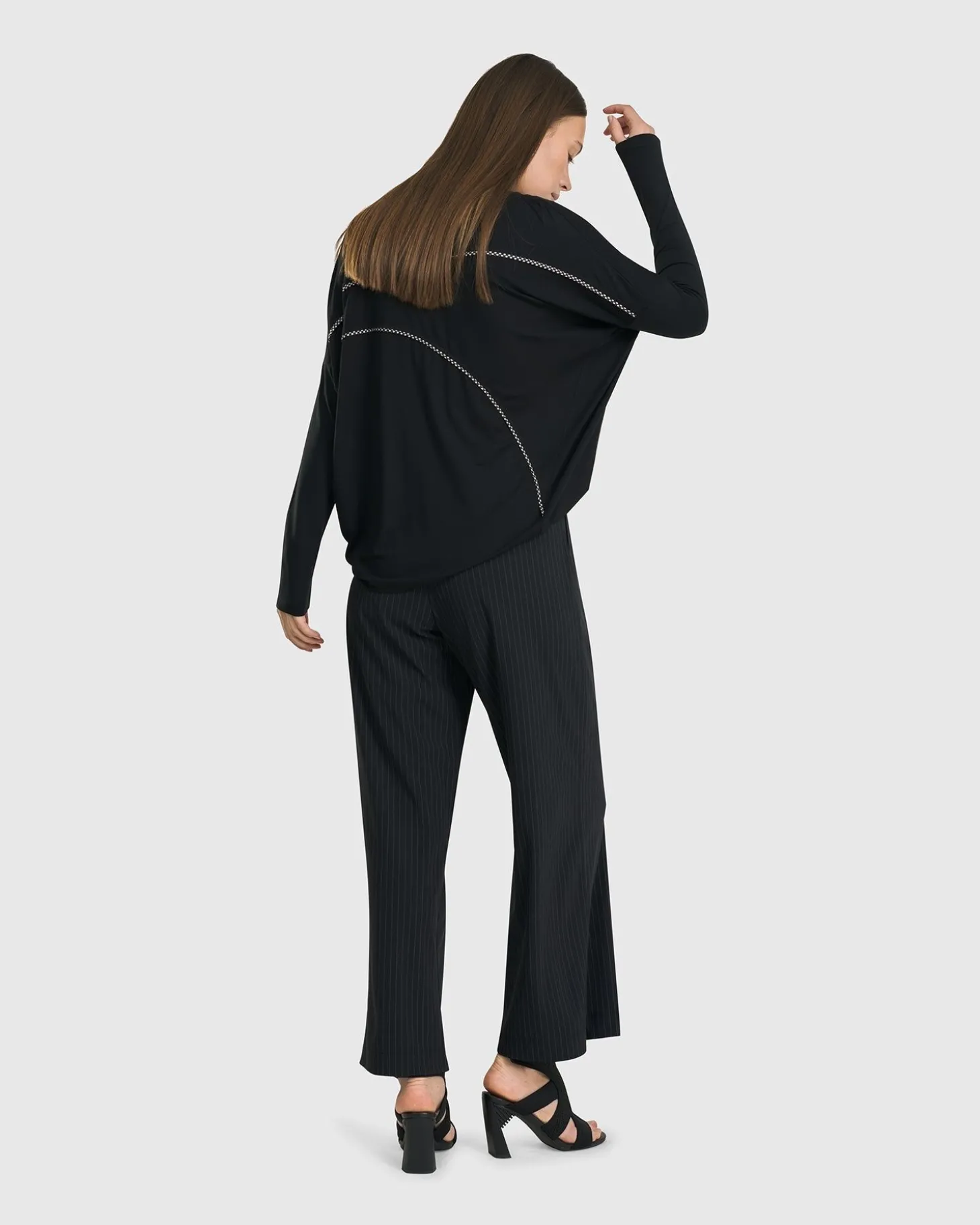 Women Alembika Go-To Drop Sleeve Top, Black