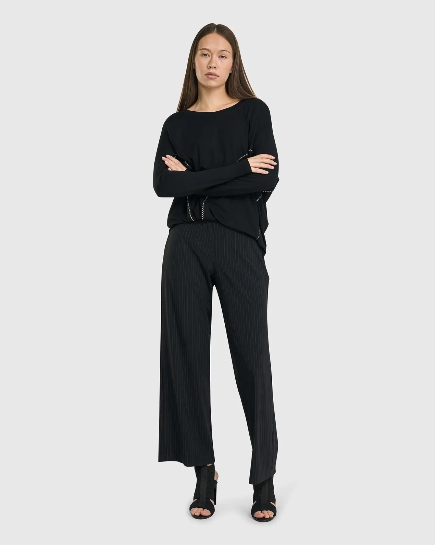 Women Alembika Go-To Drop Sleeve Top, Black