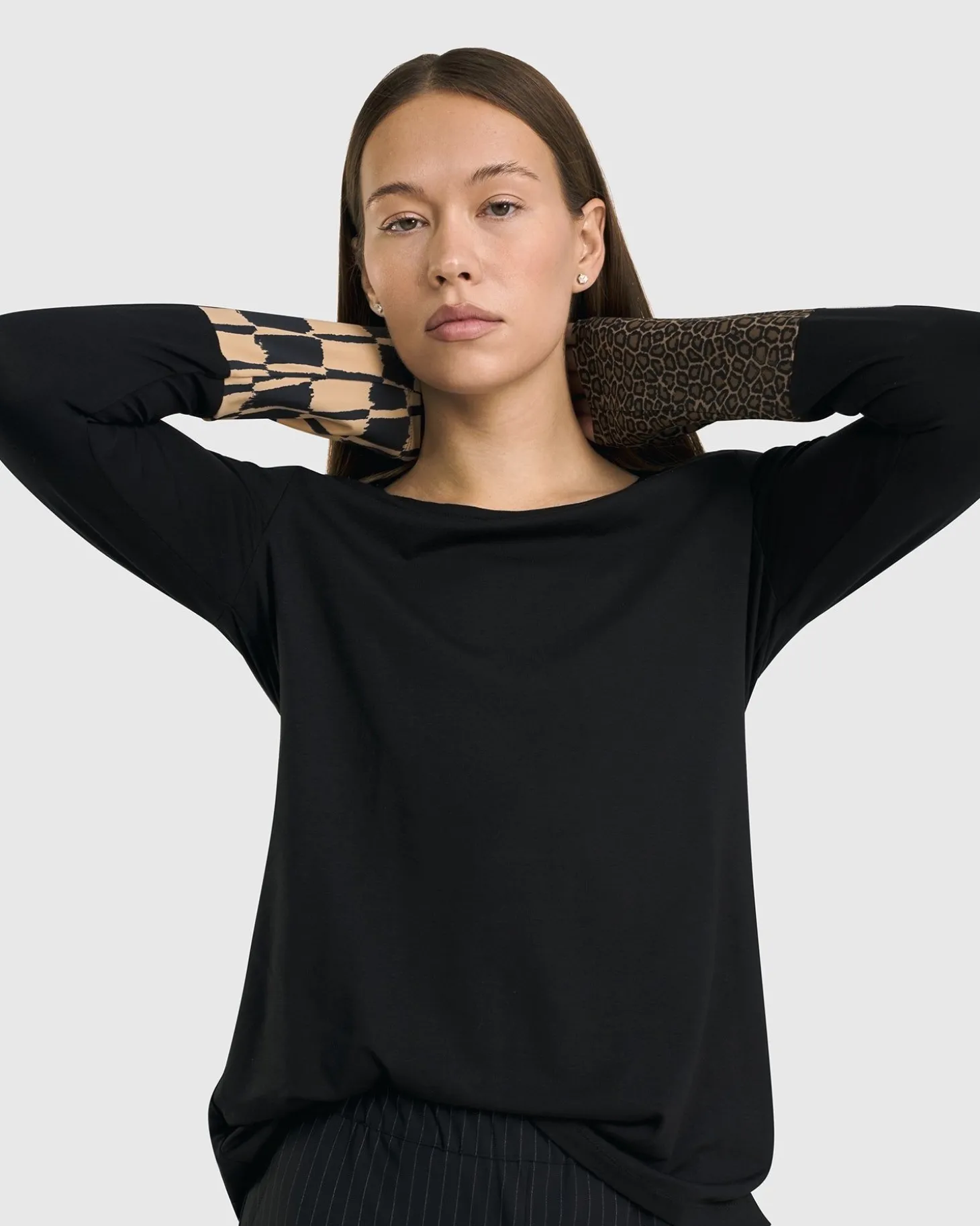 Women Alembika Go-To Long Sleeve Top, Coffee