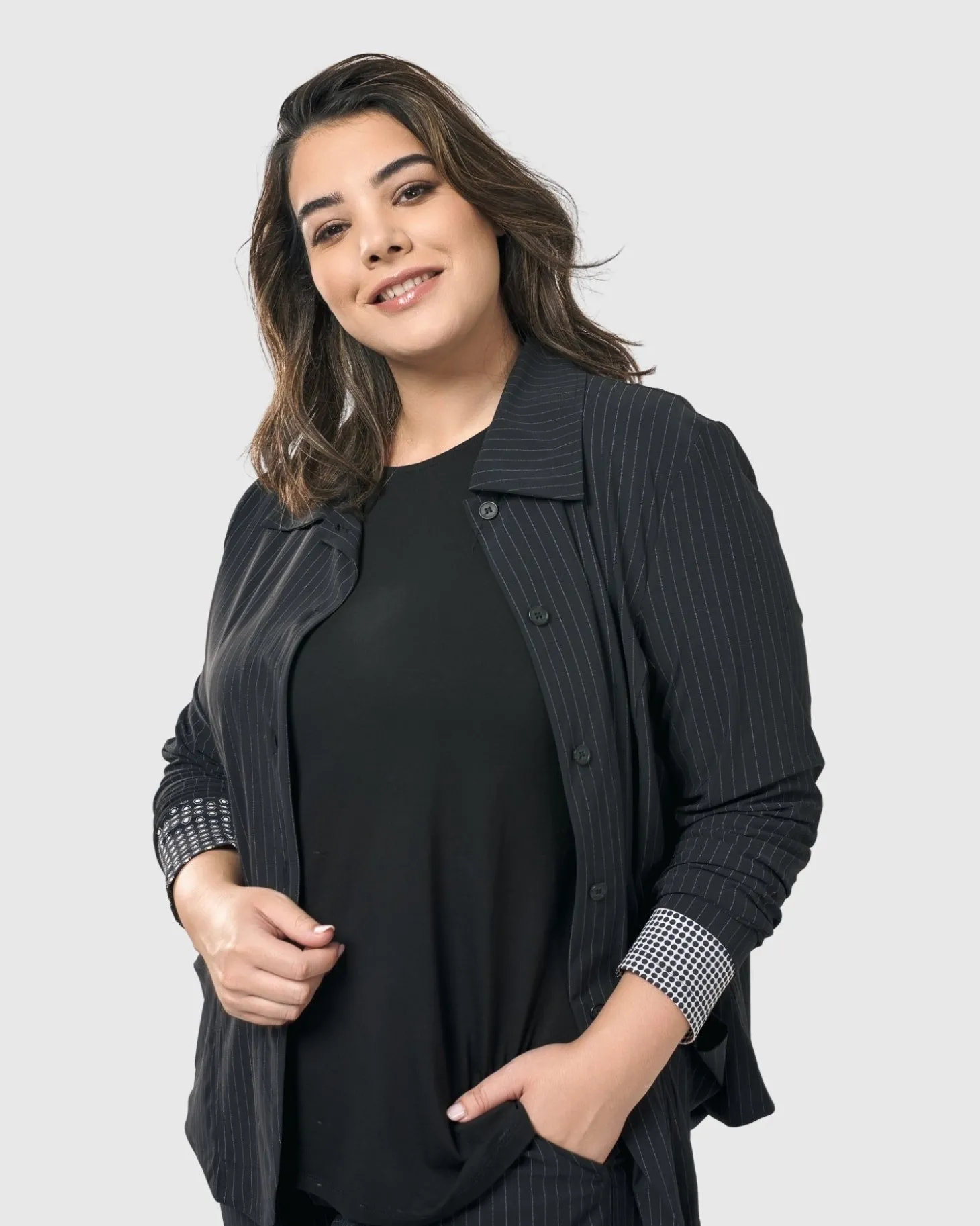 Women Alembika Go-To Long Sleeve Top, Mono