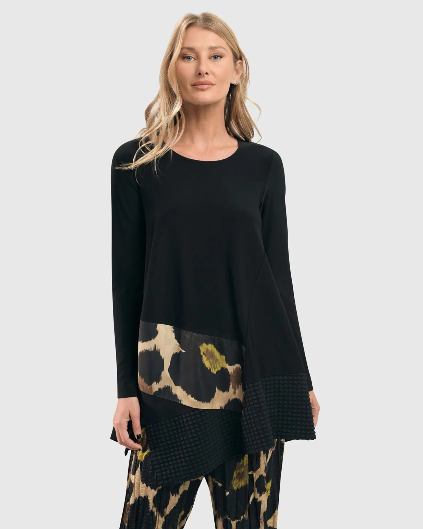 Women Alembika Hazel Mix Media Swing Top, Multi