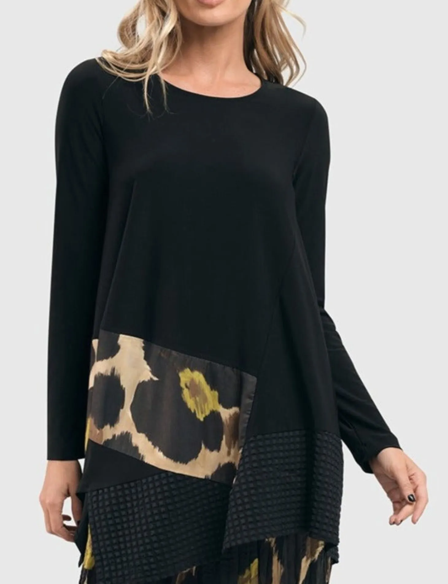 Women Alembika Hazel Mix Media Swing Top, Multi