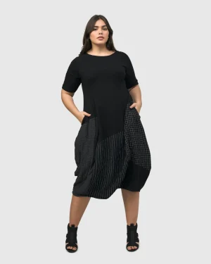 Women Alembika Hera T-Shirt Cocoon Dress, Mix