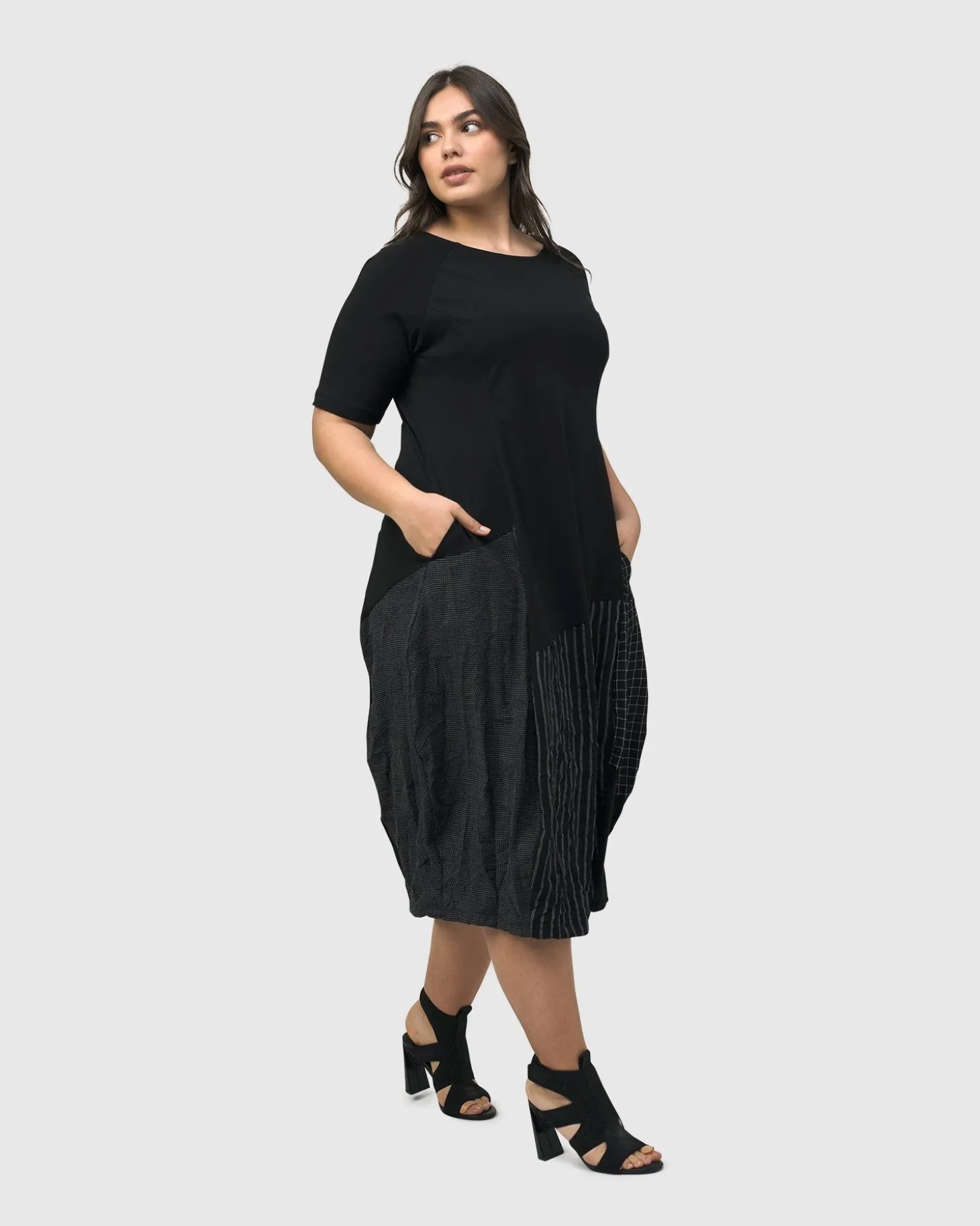 Women Alembika Hera T-Shirt Cocoon Dress, Mix