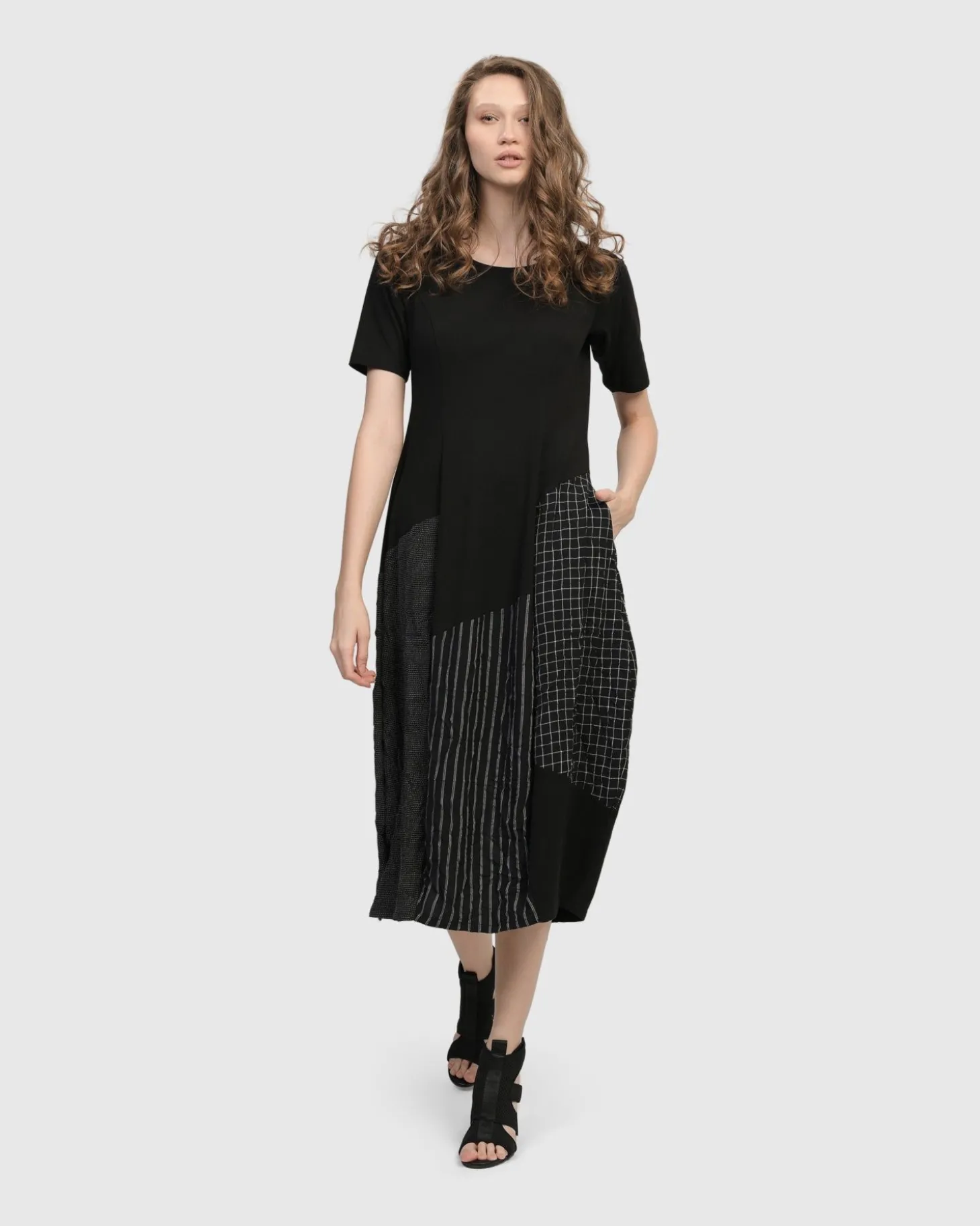 Women Alembika Hera T-Shirt Cocoon Dress, Mix