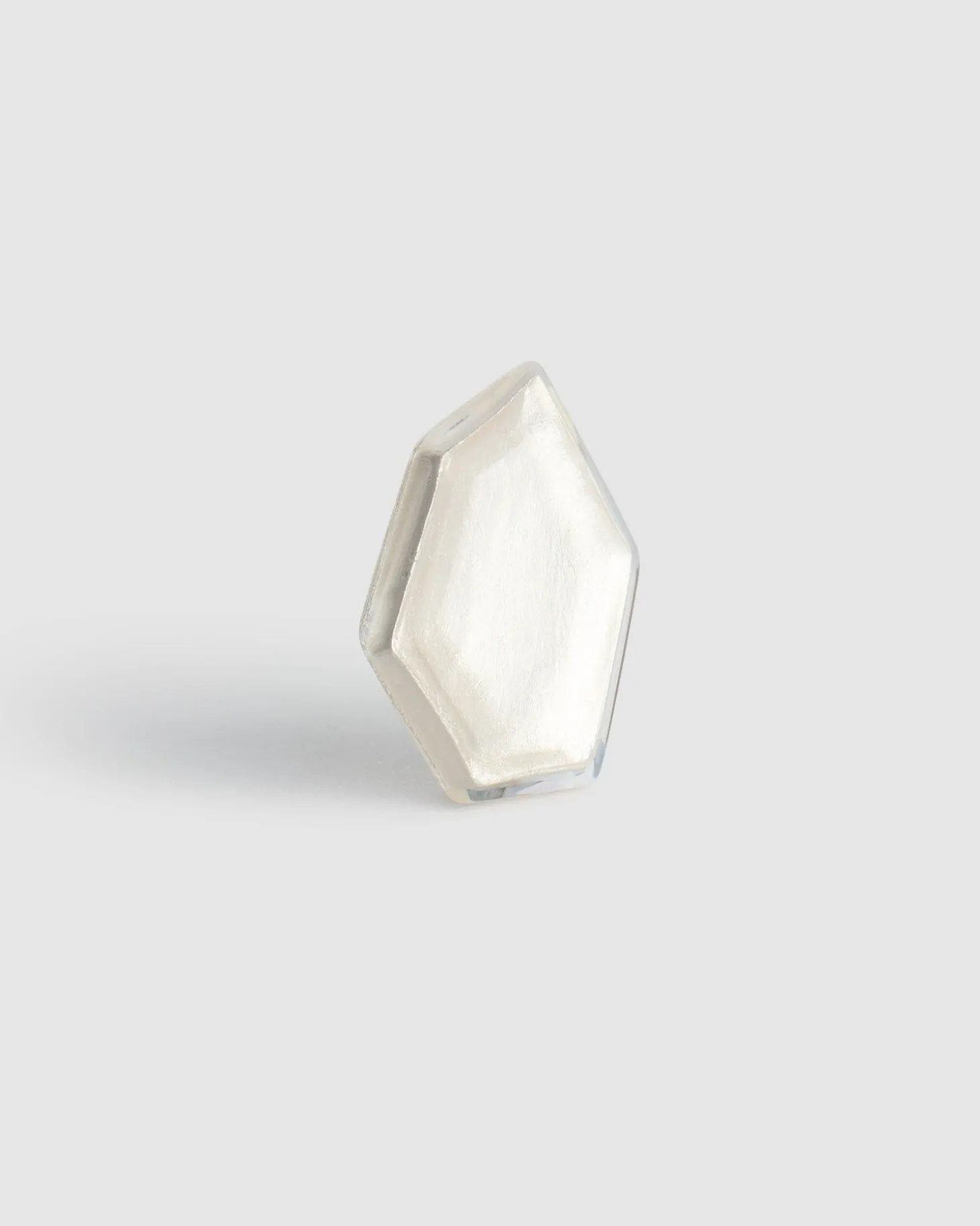 Women Alembika Ice Faceted Clip Earrings, Frost
