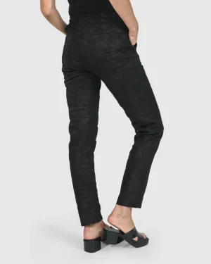 Women Alembika Iconic Stretch Jeans, Black Washed