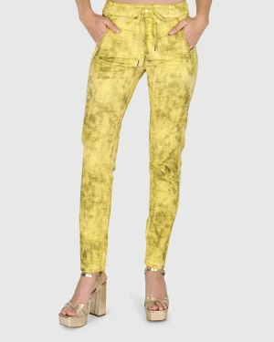 Women Alembika Iconic Stretch Jeans, Citron