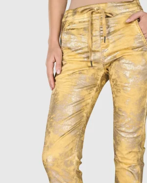 Women Alembika Iconic Stretch Jeans, Honey Gold