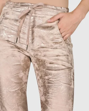 Women Alembika Iconic Stretch Jeans, Rose Gold Nude